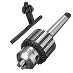 Super Heavy Duty 1/2"(1-13mm) Drill Chuck with Chuck Key and MT2 Shank | Morse Taper Arbor #2 (B16)