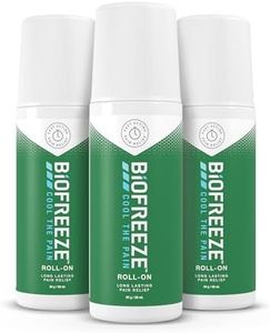 Biofreeze Roll On, 89ml X 3, Arthritis Pain Relief, Neck Pain Relief, Back Pain, Joint Pain, Knee Pain, Easy Application, Cryotherapy, Freeze Sprays, Pain and Fever