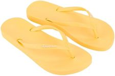 Ipanema Ana Colors Collection Flip Flops for Women, Cute Comfortable Brazilian Beach Sandals, Yellow/Yellow, 10