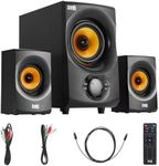 Acoustic Audio by Goldwood Bluetooth 2.1 Speaker System 2.1-Channel Home Theater Speaker System, Black (AA2170)