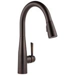 Delta Faucet Essa Oil Rubbed Bronze Kitchen Faucet, Kitchen Faucets with Pull Down Sprayer, Kitchen Sink Faucet, Faucet for Kitchen Sink with Magnetic Docking Spray Head, Venetian Bronze 9113-RB-DST