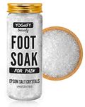 YOGAFY- Foot Soak for PAIN RELIEF with Epsom Salt - (300 g) | DETOX SPA | Remove Impurities, Relieve Stress and Improve Sleep | Treat Athletes Foot, Tired and Aching Feet - Pet Jar Pack |