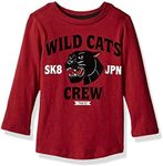 Crazy 8 Baby Boys' Long Sleeve Graphic Tee, Berry Wild, 6-12 Months