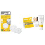 Medela Contact Nipple Shield (16mm, 2 Count) and Purelan Lanolin Nipple Cream for Breastfeeding