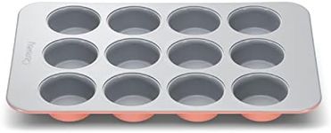 Caraway Non-Stick Ceramic 12-Cup Muffin Pan - Naturally Slick Ceramic Coating - Non-Toxic, PTFE & PFOA Free - Perfect for Cupcakes, Muffins, and More - Perracotta