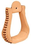 Weaver Natural Leather Bell Western Stirrups