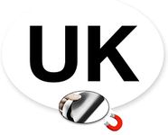 1 x UK MAGNETIC Car Sticker for Europe GB stickers for car UK car sticker magnet - REGULATION SIZE - Weather Resistant (1)