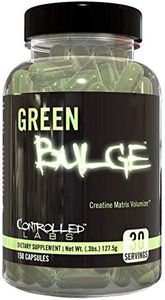 CONTROLLED LABS Green Bulge Supplement, 30 Serv Advanced Creatine Matrix Volumizer, Improve Strength, Stamina, Performance, & Muscle Recovery, Caffeine & Stimulant Free