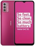 Nokia G42 5G 6.56” HD+ Smartphone Featuring Triple rear 50MP AI camera, 6GB/128GB Storage, 3-day battery life, Android 13, OZO 3D audio capture, QuickFix repairability and Dual SIM - Pink