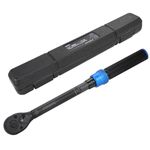 3/8-Inch Drive Click Torque Wrench, Dual-Direction Click Professional Torque Wrench 5-45FT.LB/6.8-61N.M, Dual Range Scales Graduated in FT.LB and N.M, Blue