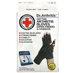 Compression Gloves for Women and Men: Arthritis Pain Relief for Hands, Daily Comfortable Wrist Support by Dr. Arthritis, Grey, XS