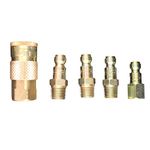 Milton Industries S-215 T-Style Coupler Kit, 5-Piece