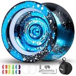 MAGICYOYO Unresponsive Yoyo N11, Professional Yoyo Alloy Aluminum Yoyo with Unresponsive KK Bearing, Storage Bag, Removal Bearing Tool, Axle, 12 Yoyo Strings