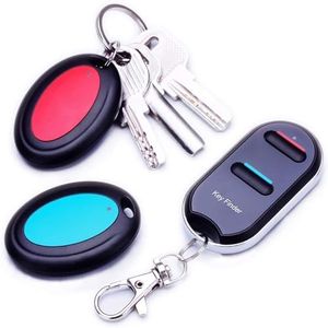 VODESON Key Finder Remote Control Finder, Easy to Use Suitable for The Elderly Key Locator Device,Whistle Phone Keychain Finder,Item Tracker,1 RF Transmitter 2 Receivers