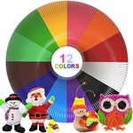 3D Pen Filament Rilitor 3D Pen Printer Filament Refills PLA 1.75mm 3D Printing Pen Filament (12 Colors, Each Color 10ft)