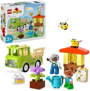 LEGO DUPLO Cura di Api e Alveari, Gioco Educativo per Bambini e Bambine in età Prescolare con 2 Personaggi e Camion Giocattolo, Set da Costruire e Ricostruire per Bimbi da 2 Anni in su 10419