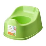 HOMESHOPA Children Training Potty, Kids Toddler Toilet Training Seat, Plastic Baby Potty Chair, Portable Lightweight, Promotes Potty Independence, Easy to Clean & Carry Travel Potty (Pack of 1, Green)