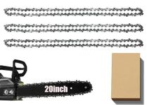 3 Pack Chainsaw Chain for 20 Inch (50cm) Bar, 76 Drive Links, 0.058" Gauge, 0.325" Pitch, Replacement Chain fits for Timberpro 62CC, Hyundai and Other Chainsaws