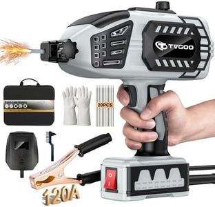 Tvgoo Portable Handheld Welding Machine - 110V IGBT Inverter Handheld Welder, 20-120A ARC Adjustable Current, Hot Start & Anti-Stick for 3/32"-1/8" Welding Rods(Grey)