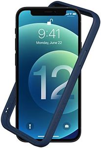 RhinoShield Bumper Case Compatible with [iPhone 12 Pro Max] | CrashGuard NX - Shock Absorbent Slim Design Protective Cover 3.5M / 11ft Drop Protection - Navy Blue