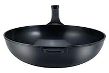 14" (36 cm) Green Ceramic Wok by Ozeri, with Smooth Ceramic Non-Stick Coating (100% PTFE and PFAS Free)