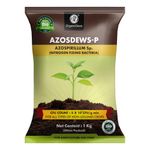 OrganicDews Azospirillum Bio Fertilizer Powder - Nitrogen Fixing Bacteria (5x10^7 CFU/g) 1 Kg for Plants - Soil Fertility, Faster Plant Growth and Increases the Yield - Azosdews 1 Kg