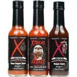 Elijah's Xtreme Trio Hottest Hot Sauce Variety Pack Includes Xtreme Regret Carolina Reaper Hot Sauce, Ghost Pepper Sauce & Sweet Reaper Hot Sauces - Gluten Free & Vegan - Father's Day Gift Set