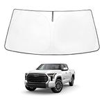 Proadsy Front Windshield Sun Shade Foldable Sunshade Protector Custom Fit 2022-2024 Toyota Tundra 2022 Limited SR5 Platinum TRD Pro Pickup Accessories 2024 Upgrade