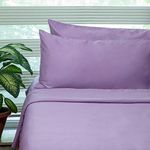 FABDREAMS 100% Organic Cotton King Sheet Set | 400 Thread Count | Luxury Hotel Collection |GOTS Certified Premium Long Staple Cotton|Elasticised 17" Deep Pockets|Smoother Than Egyptian Cotton|Lilac