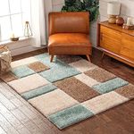 HOMEABLE Fluffy Shaggy Area Rug, Upgrade Non-Slip Carpet Soft Rug for Living Room, Bedroom, Extra Large Fuzzy Rug,(5x7 Feet, Beige-Ivory)