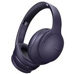 DOQAUS Wireless Over Ear Bluetooth Headphones, 90H Playtime and 3 EQ Modes Wireless Headphones with HD Mic, HiFi Stereo Sound, Deep Bass, Foldable Wireless Headset for Home Travel Office (Purple)