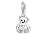 Thomas Sabo Women Charm Pendant Teddy Bear Charm Club 925 Sterling Silver 1119-041-14