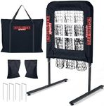 9 Hole Pitching Net with Strike Zon