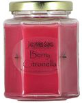 Berry Citronella (Mosquito Repellant) Scented Blended Soy Candle for Indoor Use by Just Makes Scents by Just Makes Scents