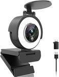 Angetube 1080p Webcam with Ring Lig