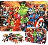 NEILDEN Disney Puzzles in a Metal Box 60 Piece for Kids Ages 4-8 Jigsaw Puzzles for Girls and Boys Great Gifts for Children (Disney1)