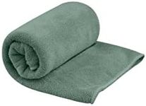 Sea to Summit - Tek Microfibre Towel XL - Beach Towel - Soft Terrycloth Feel - Super Absorbent & Quick Dry - Hang Loop & Case - For Camping, Boating & Gym - 75 x 150cm - Sage Green - 445g