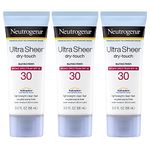 Neutrogena Ultra Sheer Dry-Touch Sunscreen Lotion, Broad Spectrum SPF 30, 3 pack