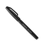Pentel SES15C-A fiber pen with flexible brush-like tip black