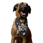 TheYaYaCafe Printed Dog Bandana, Quirky Dog Bandanas Gifts for Pets, Dog Accessories - Birthday Boy_Medium