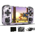RG35XX H Linux Retro Handheld Game Console 35xx H with a 64G Card Pre-Loaded 6900 Games,RG35XXH 3.5'' IPS Screen Supports 5G WiFi Bluetooth HD and TV Output (ANBERNIC (ANBERNIC RG35XX H-Purple-NEW)