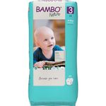 Bambo Nature Premium Baby Diapers - Medium Size (4-8 Kgs), 52 Count, for Infan Baby - Super Absorbent with a Wetness Indicator (White)