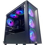 ginger6 Gaming PC Desktop - Intel Core i7 14700F Processor, Nvidia RTX 4060 8GB Graphics, 1TB M.2 NVMe SSD, 32GB DDR4, 600Mb Wi-Fi, Windows 11 Home
