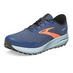 BROOKS Men's Divide 4 Sneaker, Blue/Navy/Firecracker, 10 UK