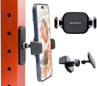 BLAUBECK Magnetic Phone Holder for Gym – Essential Gym Stuff for Gym Rats – Magnetic Tripod for iPhone Mount and Magnet Phone Holder – Workout Accessories