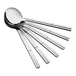 Doryh 12 Pieces Round Soup Spoons, Stainless Steel