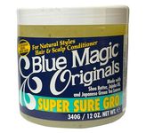 TheBlue Magic - Super Sure GRO - Shea Butter, Jojoba Oil, and Japanese Green Tea Leaves - 12oz / 340g