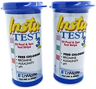 INSTA 3PLUS BROMINE and CHLORINE TEST STRIPS FOR POOLS, SPA AND HOT TUBS x 2 TUBS