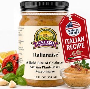 Calizo Condiments Italianaise™ Mediterranean Calabrian Pepper & Herb Mayo Sauce – Gourmet Italian-Style Mayonnaise – 12 oz Jar – All-Natural, Gluten-Free, Non-GMO – Perfect for Sandwiches, Burgers & Dipping