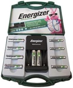 Energizer Recharge, 6 AA and 4 AA Rechargeable Batteries with 1 Charger